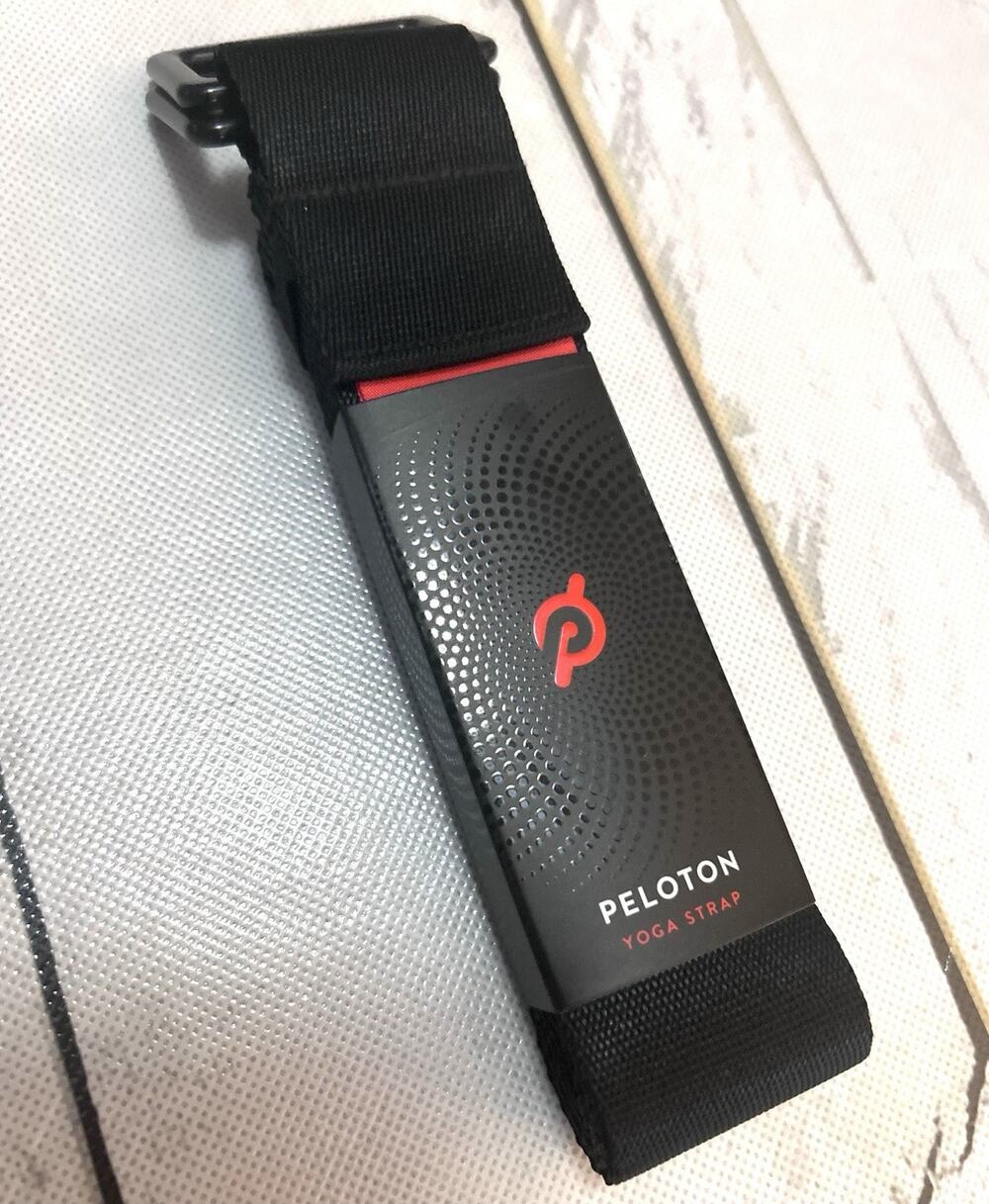 Peloton Black Yoga Strap 10in x 1.5in Nylon/Polyester w/ Metal Buckle